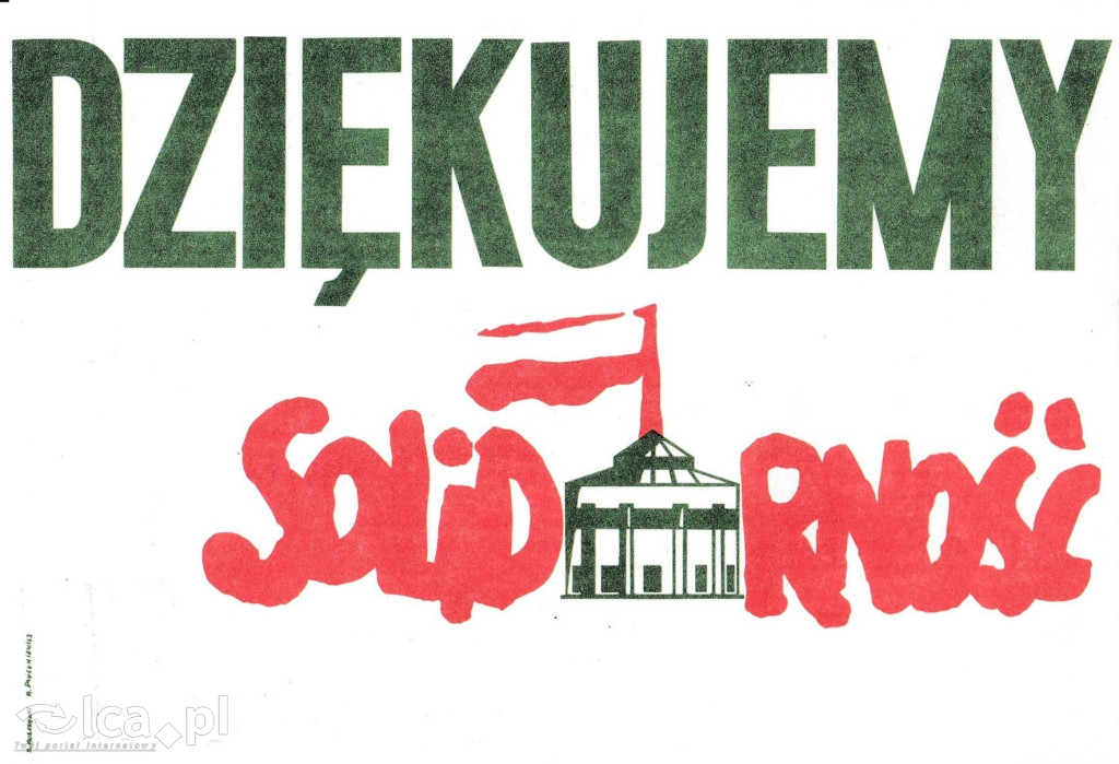 Plakaty, ulotki i wycinki prasowe z 1989 roku