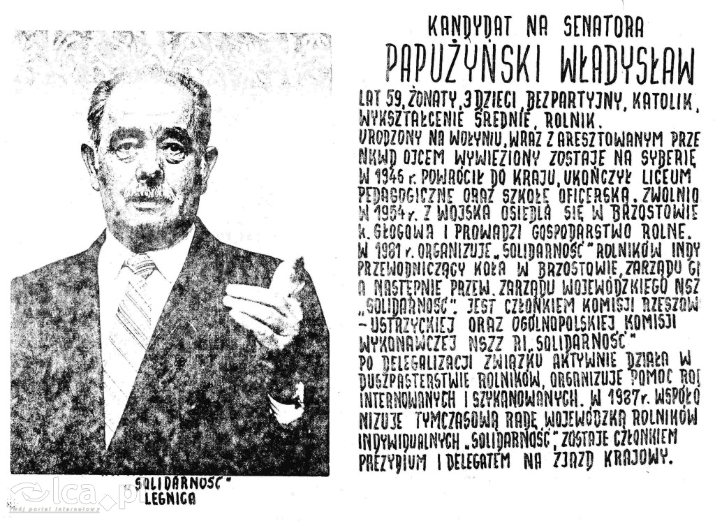 Plakaty, ulotki i wycinki prasowe z 1989 roku
