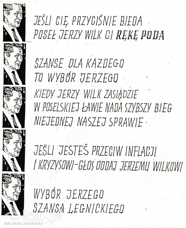 Plakaty, ulotki i wycinki prasowe z 1989 roku