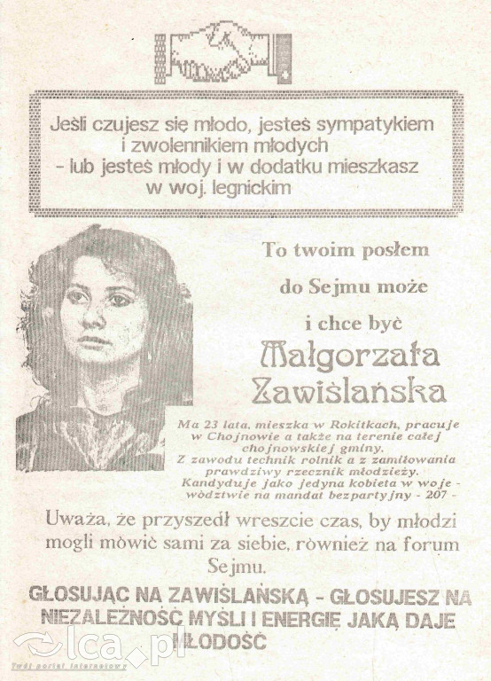 Plakaty, ulotki i wycinki prasowe z 1989 roku