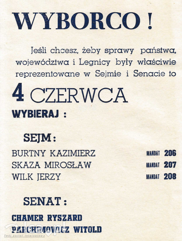 Plakaty, ulotki i wycinki prasowe z 1989 roku