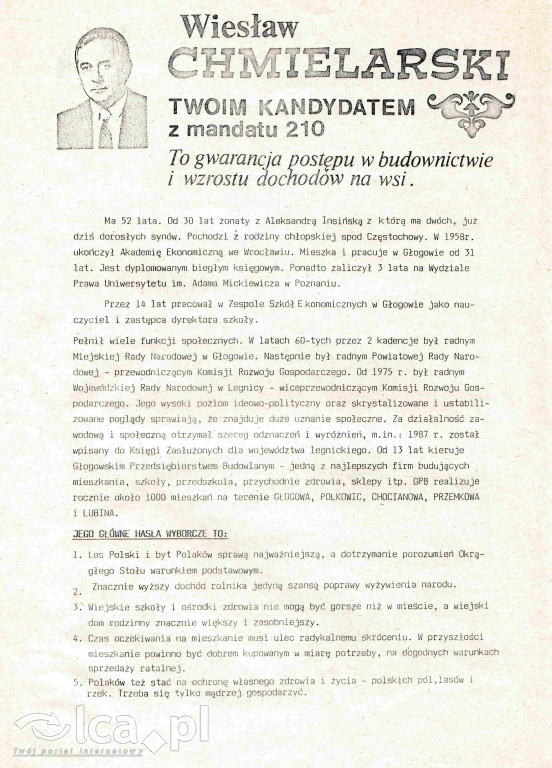 Plakaty, ulotki i wycinki prasowe z 1989 roku