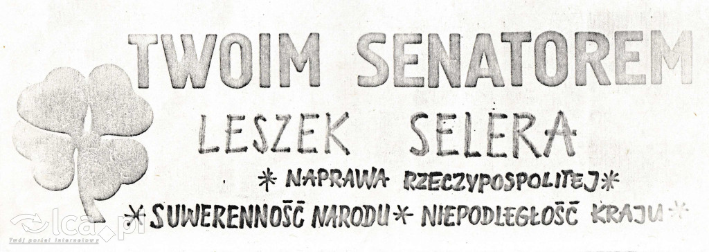 Plakaty, ulotki i wycinki prasowe z 1989 roku
