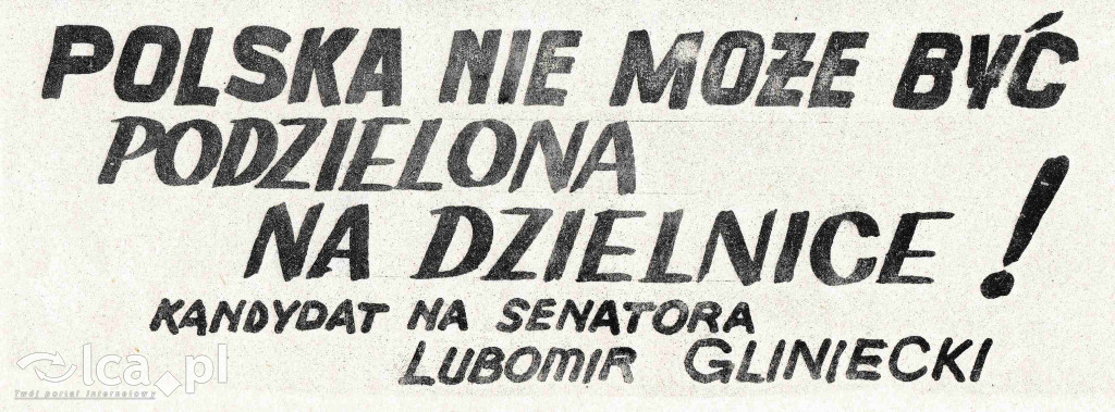 Plakaty, ulotki i wycinki prasowe z 1989 roku