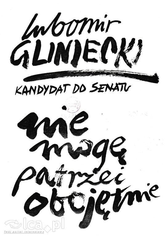 Plakaty, ulotki i wycinki prasowe z 1989 roku