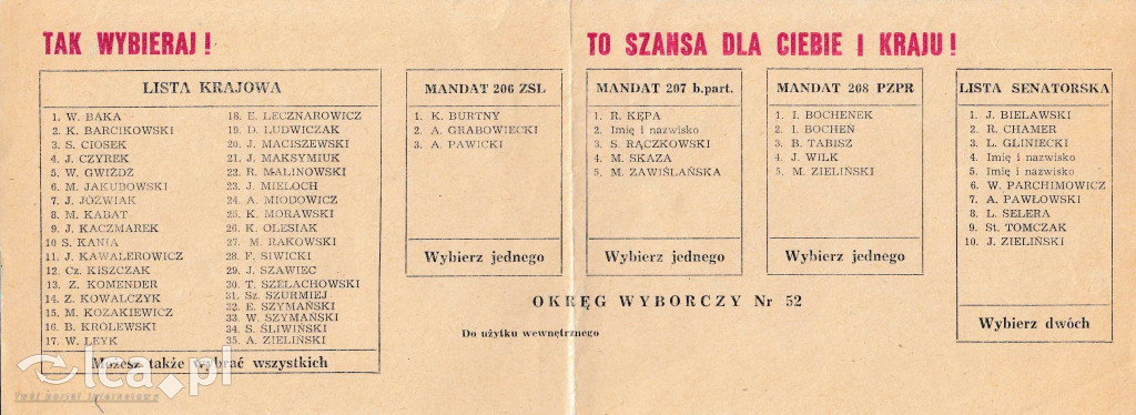Plakaty, ulotki i wycinki prasowe z 1989 roku