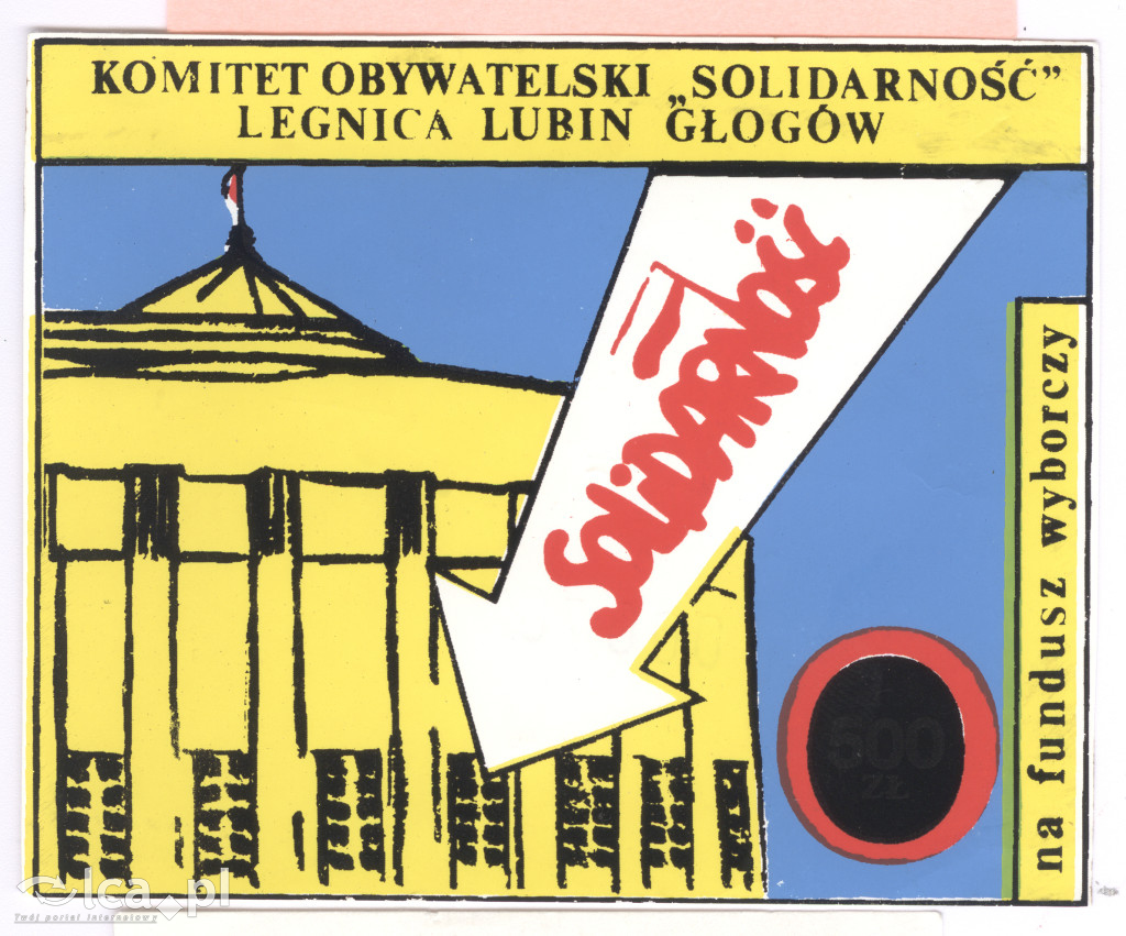 Plakaty, ulotki i wycinki prasowe z 1989 roku