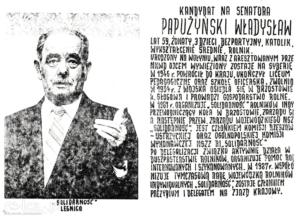 Plakaty, ulotki i wycinki prasowe z 1989 roku