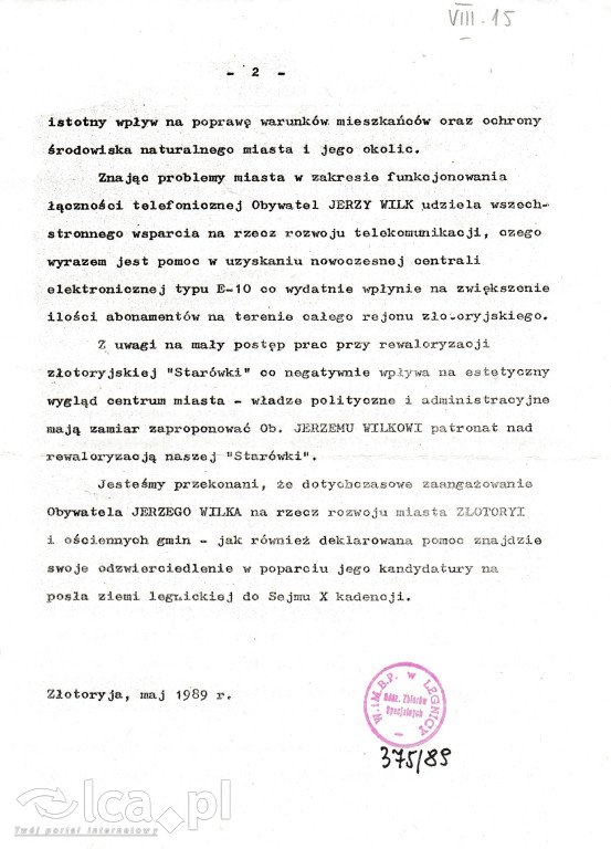 Plakaty, ulotki i wycinki prasowe z 1989 roku