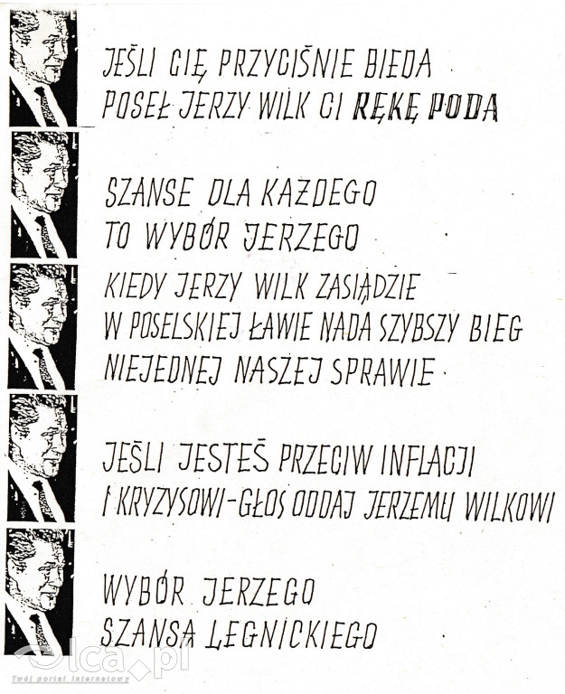 Plakaty, ulotki i wycinki prasowe z 1989 roku