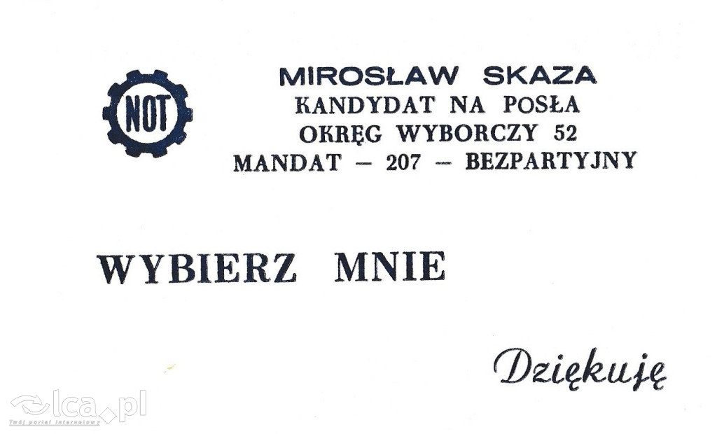 Plakaty, ulotki i wycinki prasowe z 1989 roku