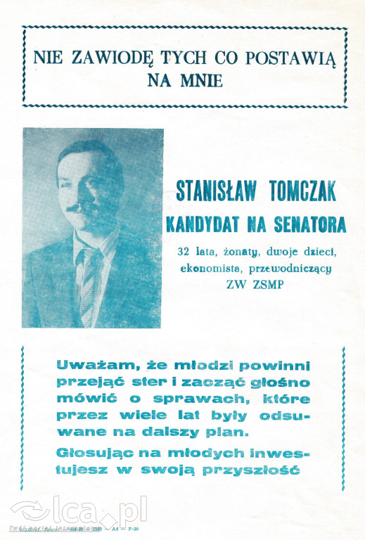 Plakaty, ulotki i wycinki prasowe z 1989 roku