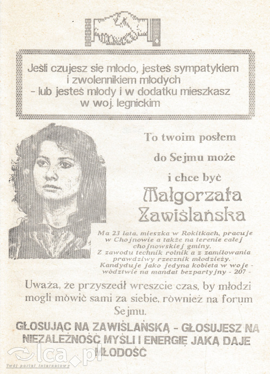 Plakaty, ulotki i wycinki prasowe z 1989 roku