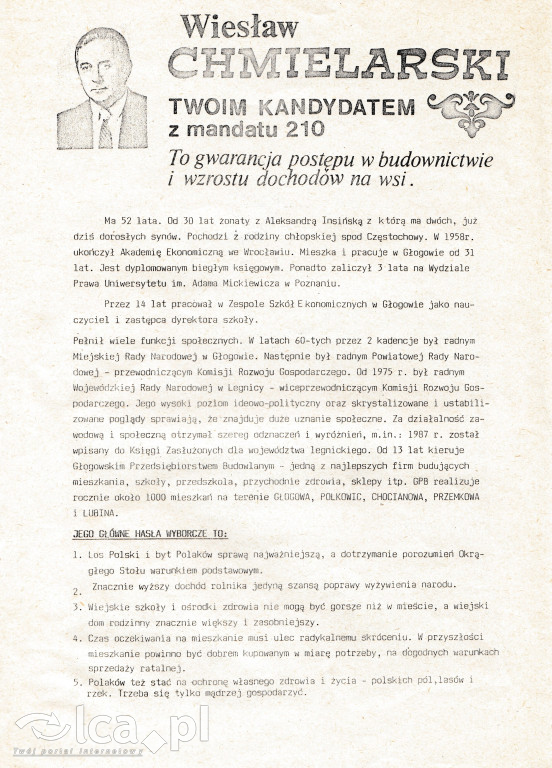 Plakaty, ulotki i wycinki prasowe z 1989 roku