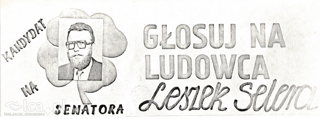 Plakaty, ulotki i wycinki prasowe z 1989 roku