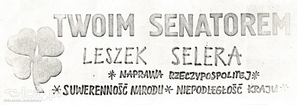 Plakaty, ulotki i wycinki prasowe z 1989 roku