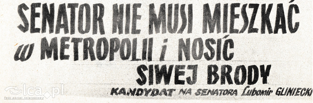 Plakaty, ulotki i wycinki prasowe z 1989 roku