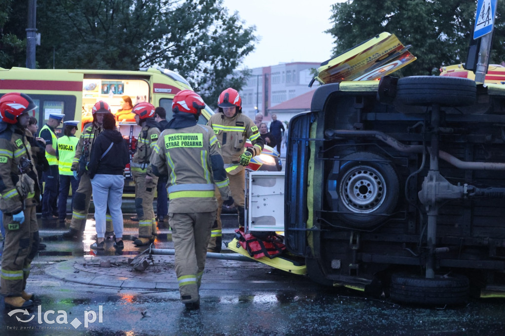 Wypadek z udziałem karetki