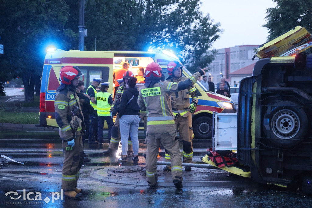 Wypadek z udziałem karetki