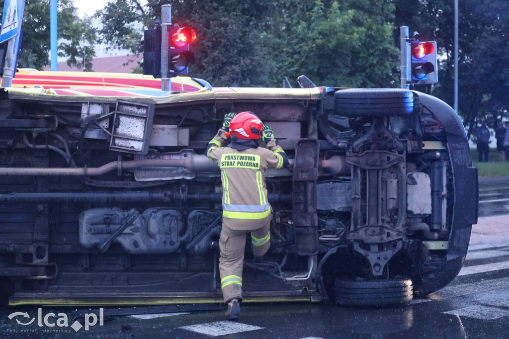 Wypadek z udziałem karetki