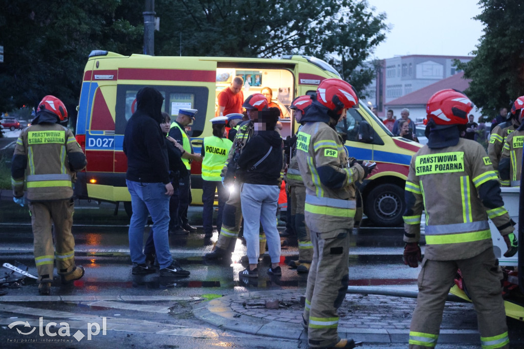 Wypadek z udziałem karetki