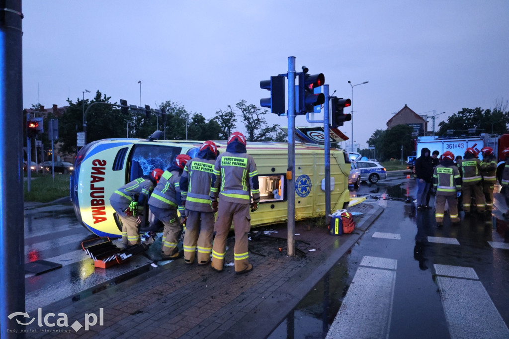 Wypadek z udziałem karetki
