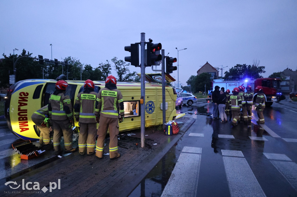 Wypadek z udziałem karetki
