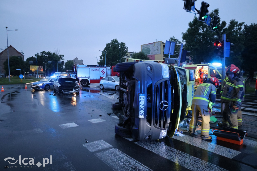 Wypadek z udziałem karetki