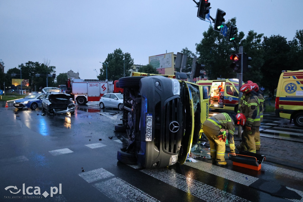 Wypadek z udziałem karetki
