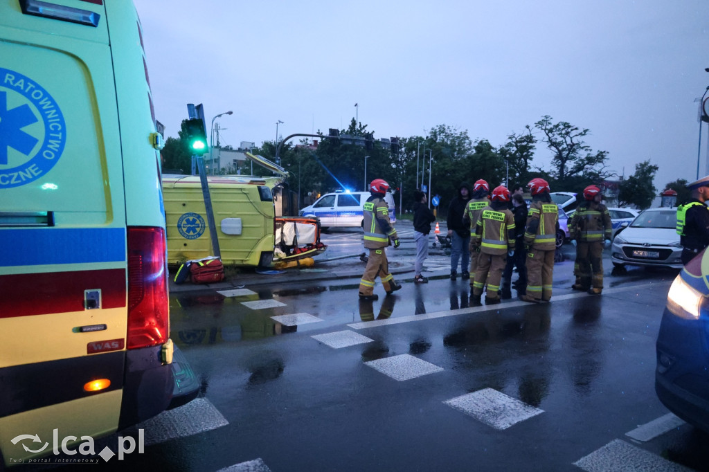 Wypadek z udziałem karetki