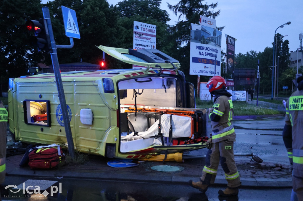 Wypadek z udziałem karetki