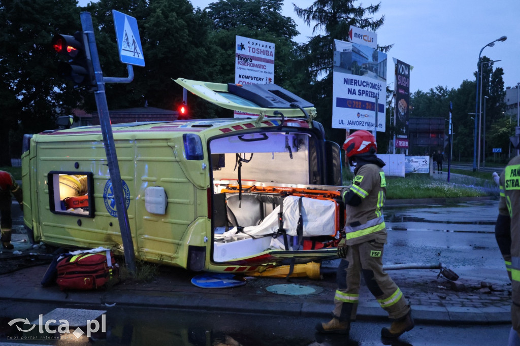 Wypadek z udziałem karetki