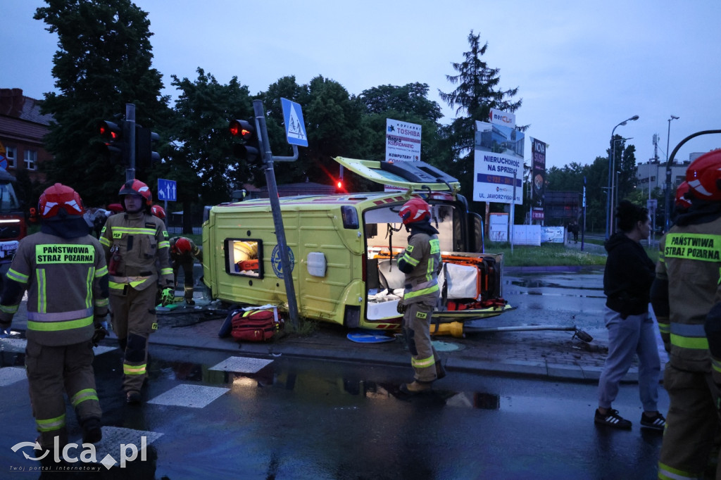 Wypadek z udziałem karetki