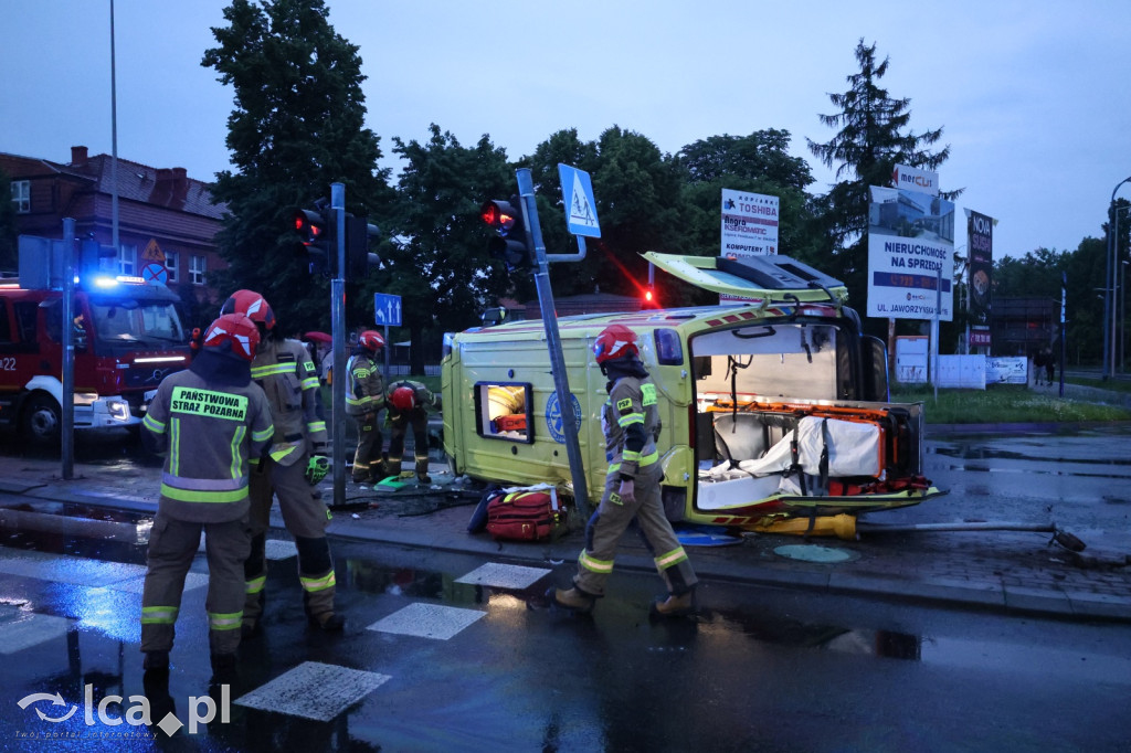 Wypadek z udziałem karetki