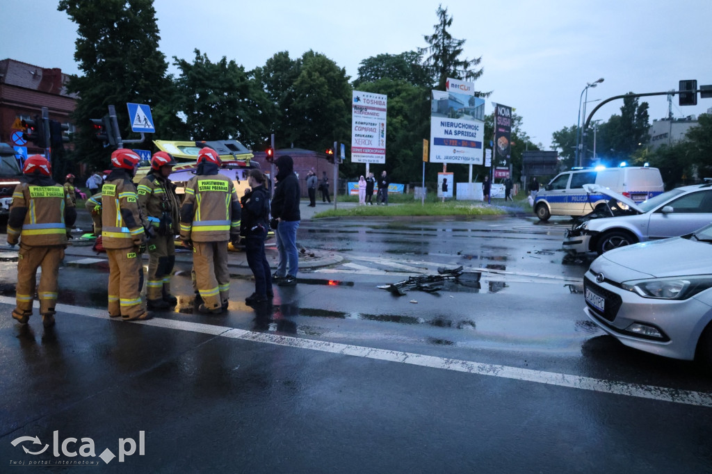 Wypadek z udziałem karetki