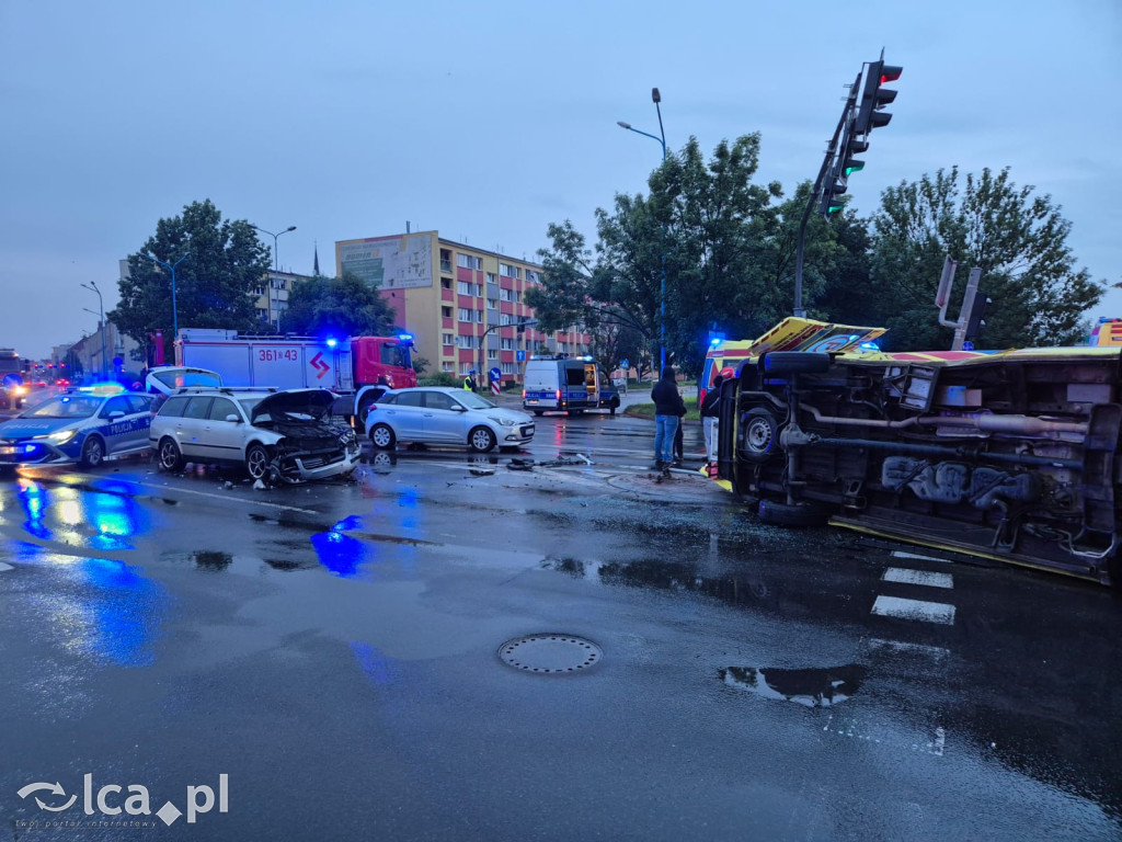 Wypadek z udziałem karetki