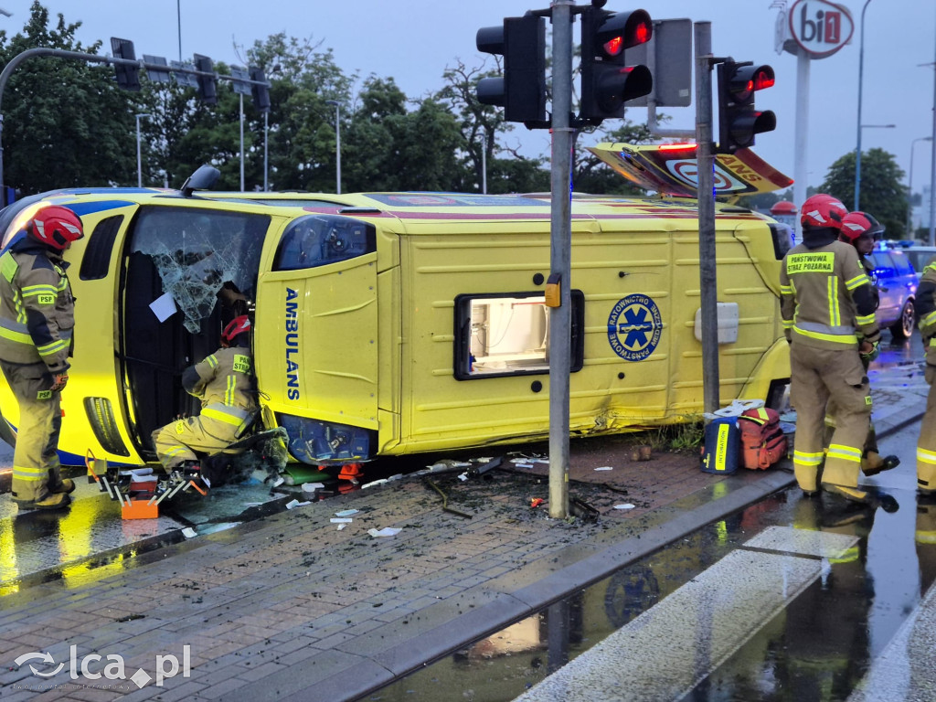 Wypadek z udziałem karetki