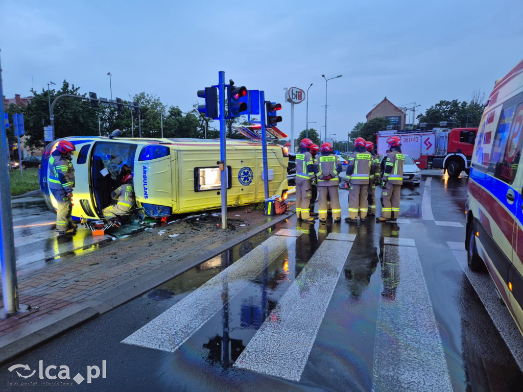 Wypadek z udziałem karetki