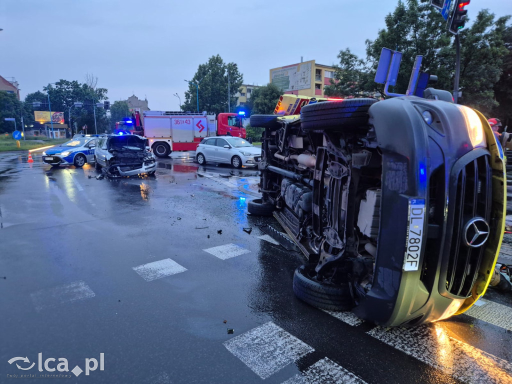 Wypadek z udziałem karetki