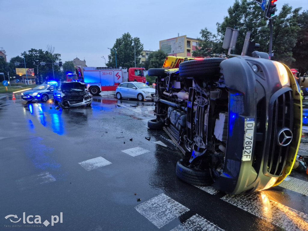 Wypadek z udziałem karetki