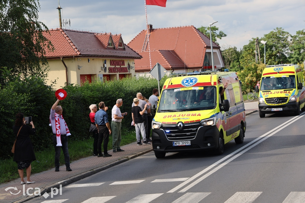 Kolarze Tour de Pologne przejechali przez Kunice