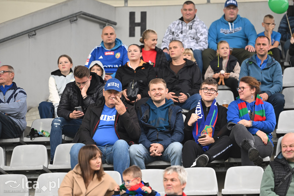 Tak kibice Miedzi wspierali dziś swoją drużynę