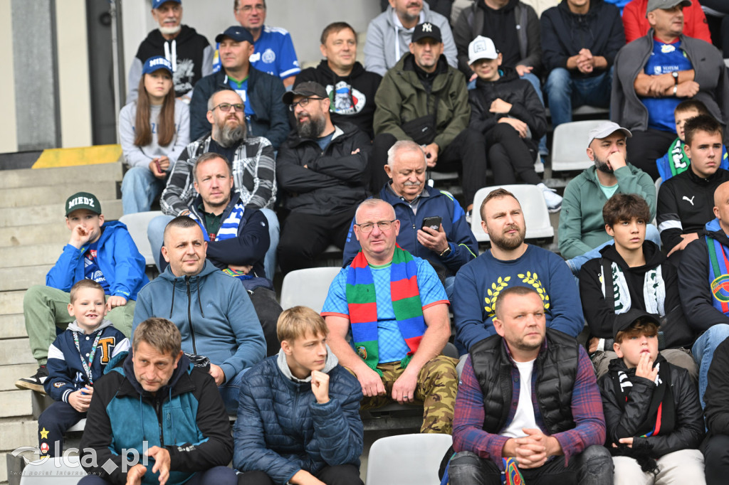 Tak kibice Miedzi wspierali dziś swoją drużynę