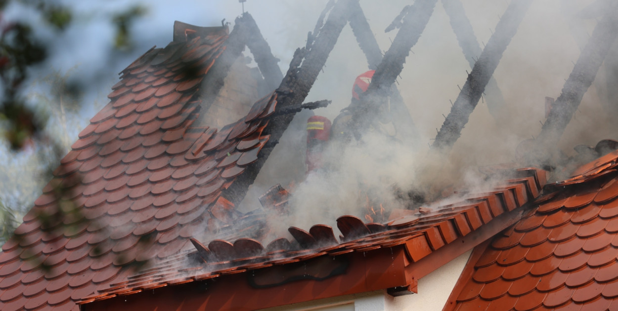 Poważny pożar domu w Pątnowie Legnickim