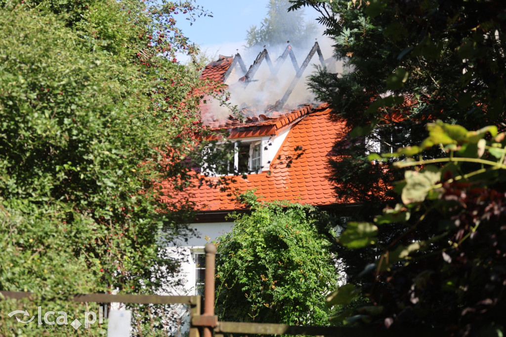 Poważny pożar domu w Pątnowie Legnickim