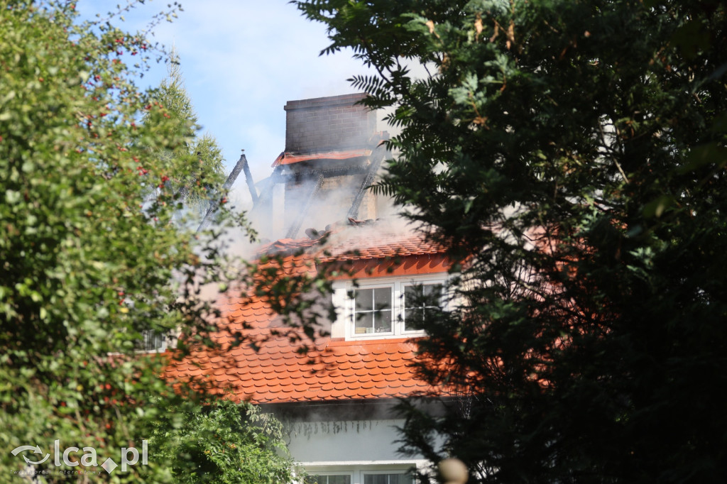 Poważny pożar domu w Pątnowie Legnickim