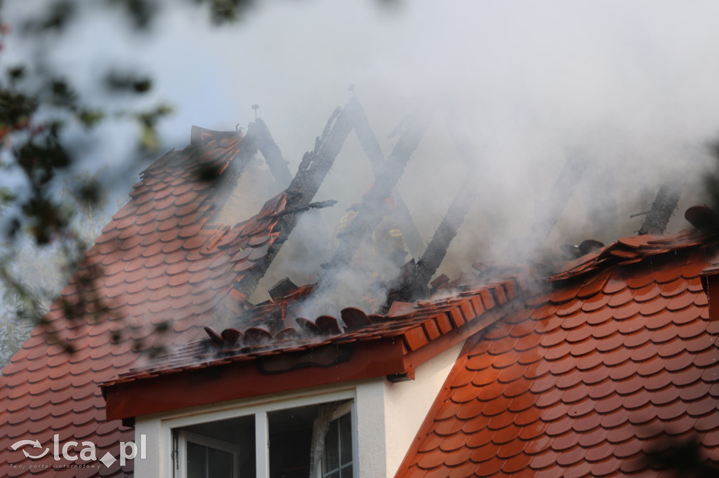 Poważny pożar domu w Pątnowie Legnickim