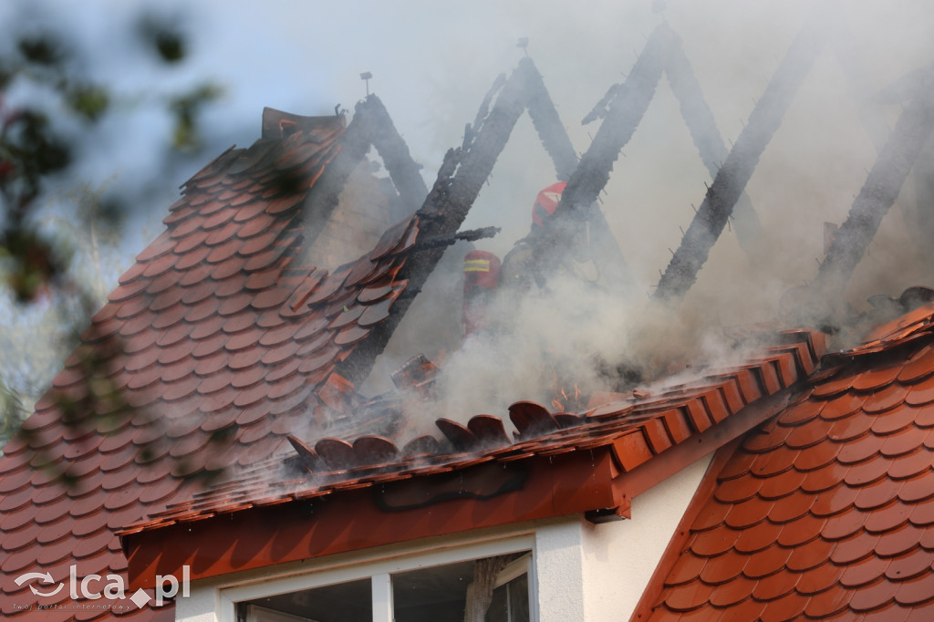 Poważny pożar domu w Pątnowie Legnickim