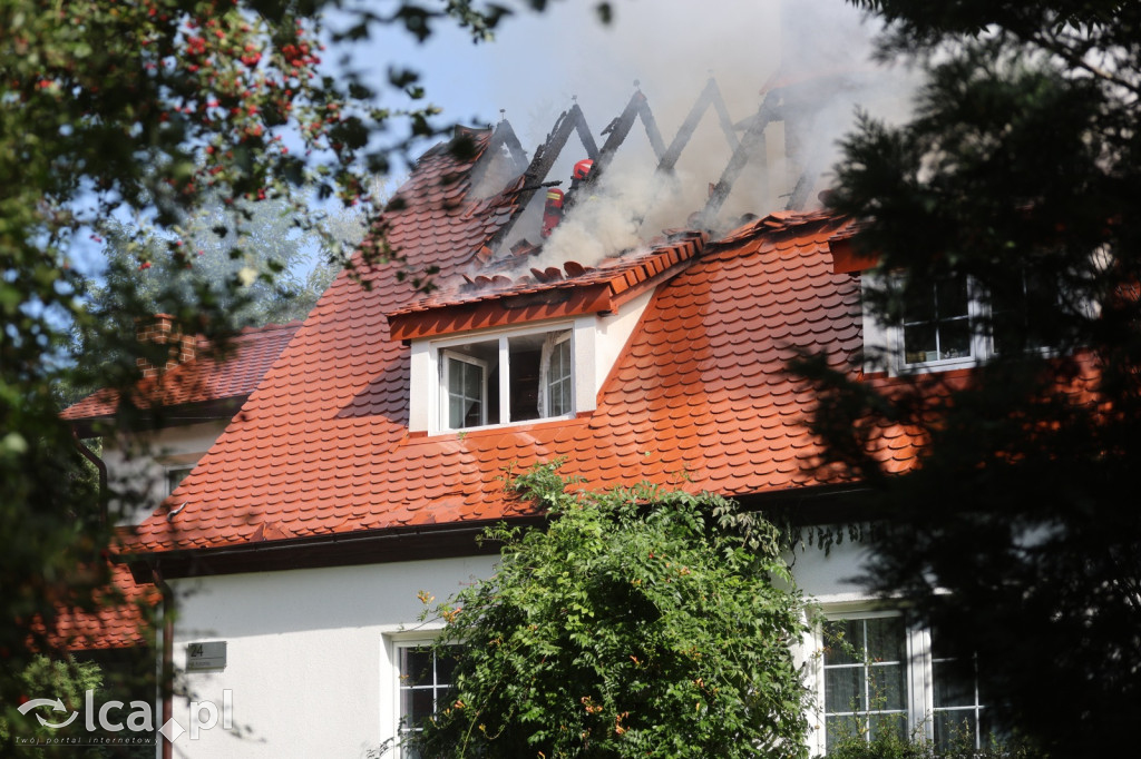 Poważny pożar domu w Pątnowie Legnickim