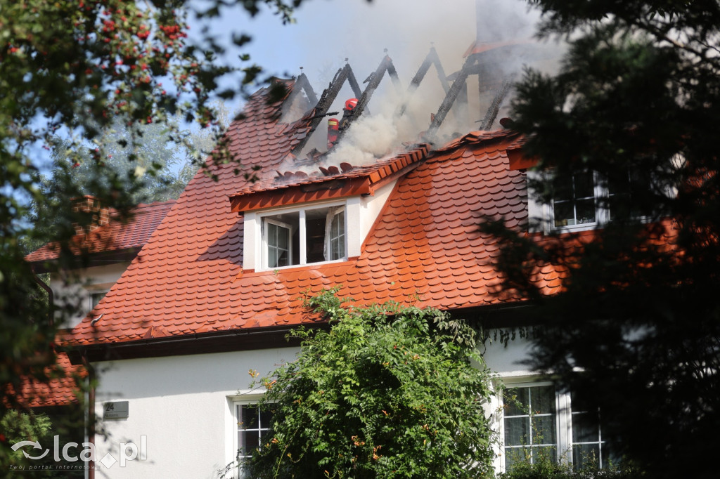 Poważny pożar domu w Pątnowie Legnickim
